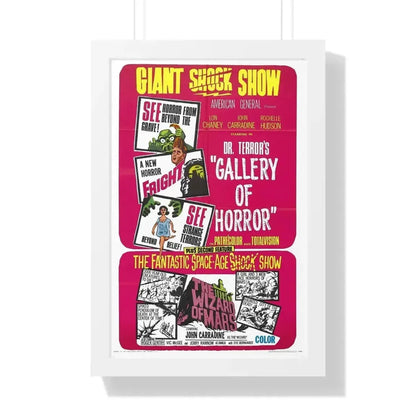 DR. TERROR'S GALLERY OF HORRORS + THE WIZARD OF MARS 1967 - Framed Movie Poster - The Sticker Space