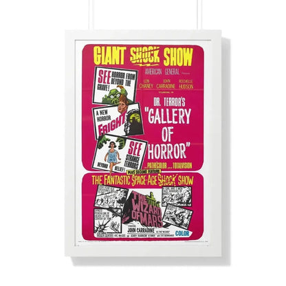 DR. TERROR'S GALLERY OF HORRORS + THE WIZARD OF MARS 1967 - Framed Movie Poster - The Sticker Space