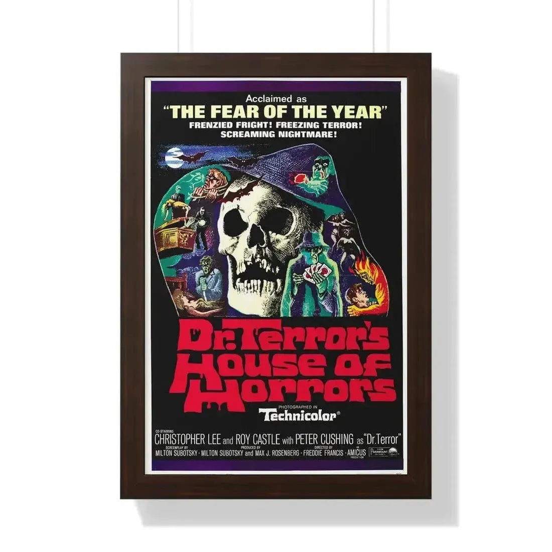 DR. TERROR'S HOUSE OF HORRORS (2) 1967 - Framed Movie Poster - The Sticker Space