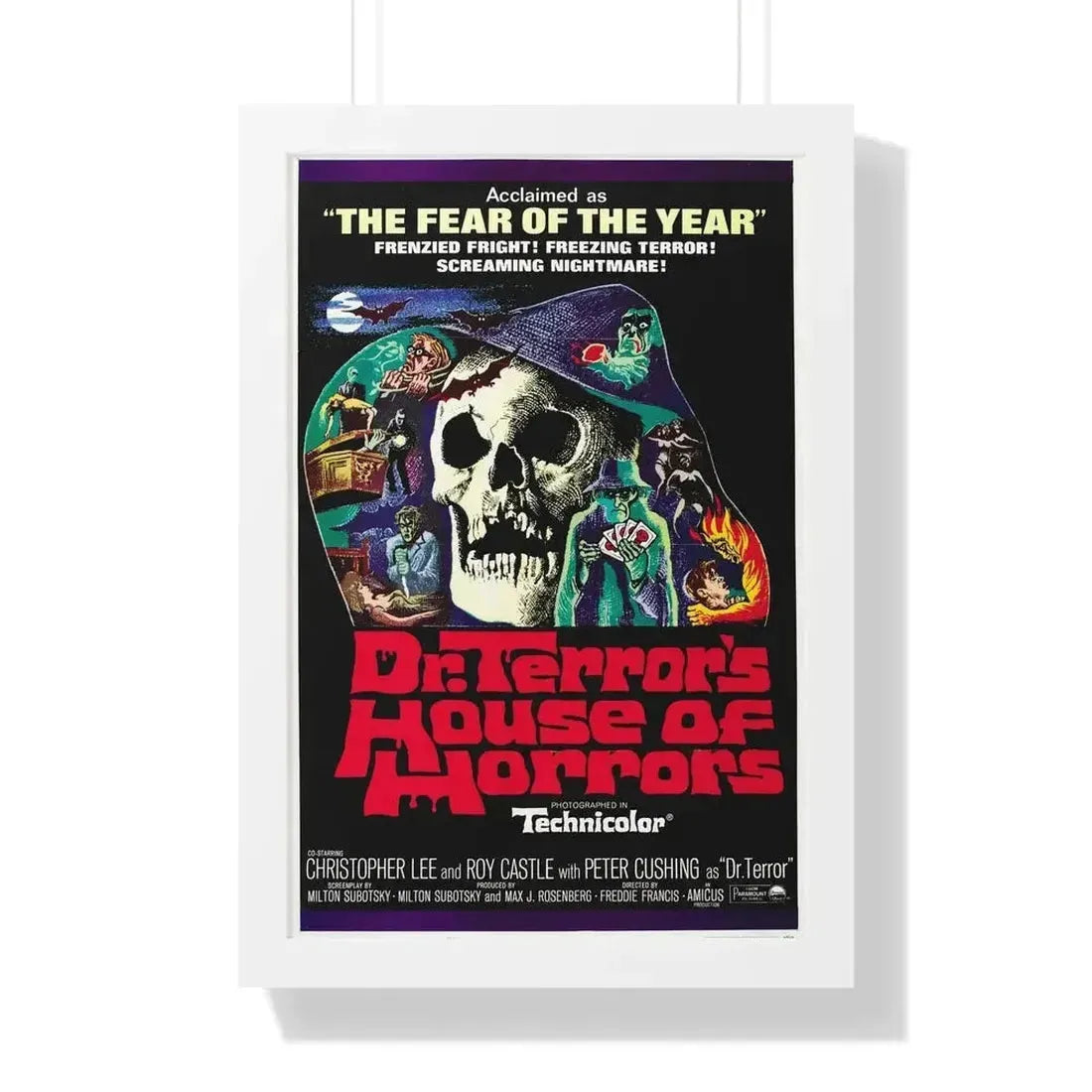 DR. TERROR'S HOUSE OF HORRORS (2) 1967 - Framed Movie Poster - The Sticker Space