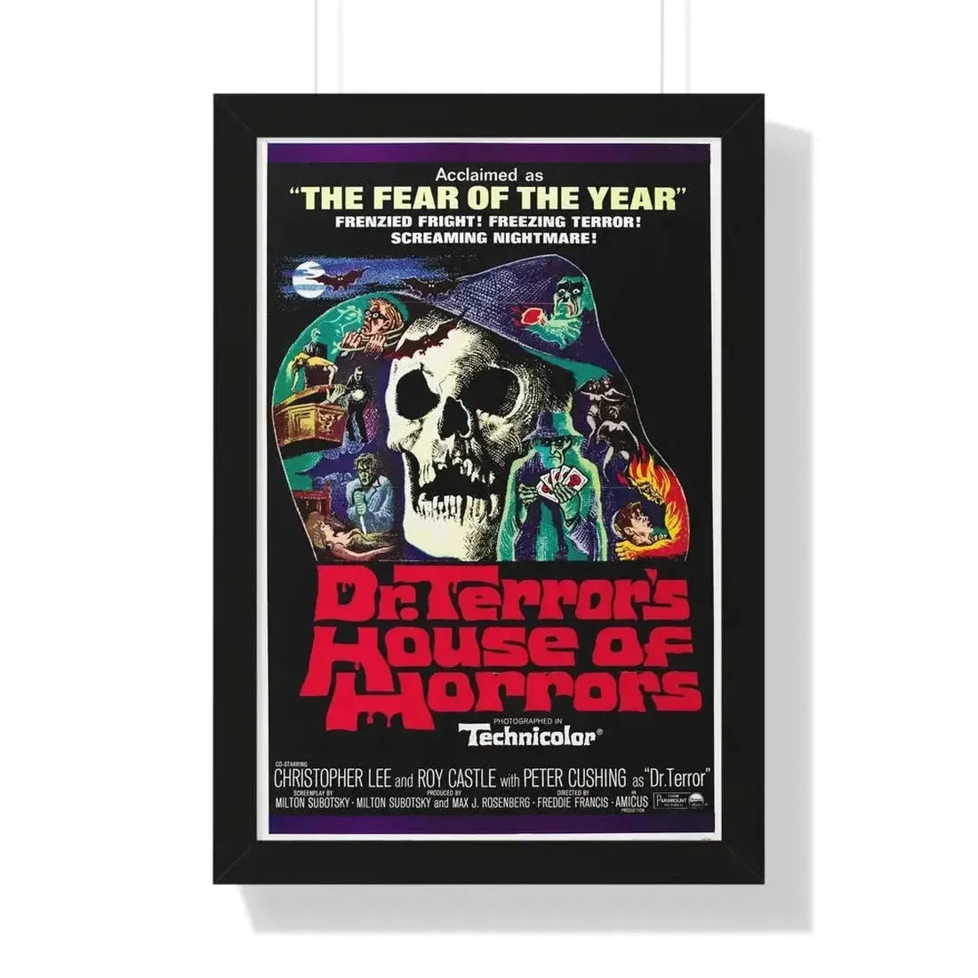 DR. TERROR'S HOUSE OF HORRORS (2) 1967 - Framed Movie Poster - The Sticker Space