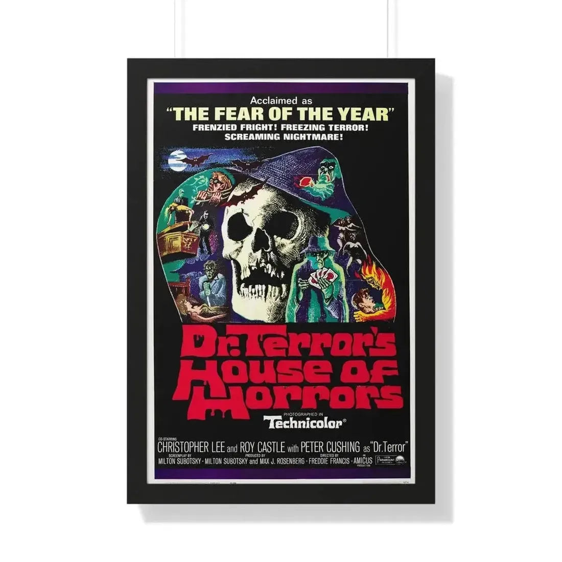 DR. TERROR'S HOUSE OF HORRORS (2) 1967 - Framed Movie Poster - The Sticker Space