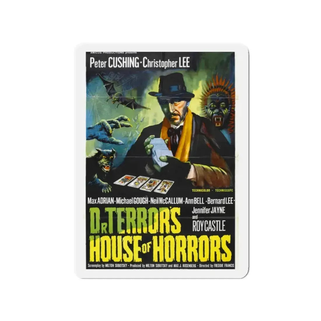 DR. TERROR'S HOUSE OF HORRORS (3) 1967 Movie Poster - Refrigerator Magnet 2 Inch - The Sticker Space