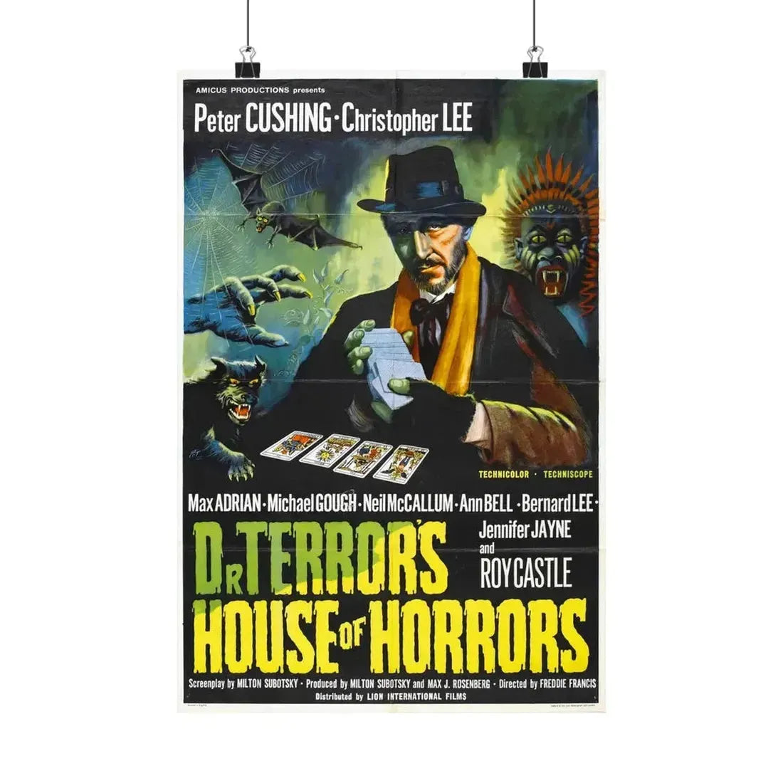 DR. TERROR'S HOUSE OF HORRORS (3) 1967 - Paper Movie Poster 12″ x 18″ Matte - The Sticker Space
