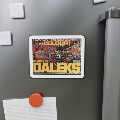 Dr Who and the Daleks 1966 Movie Poster Die-Cut Magnet-The Sticker Space