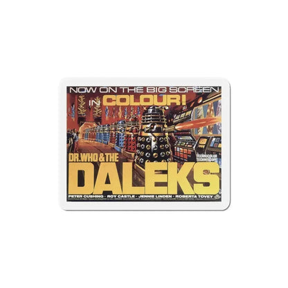 Dr Who and the Daleks 1966 Movie Poster Refrigerator Magnet 5 Inch - The Sticker Space
