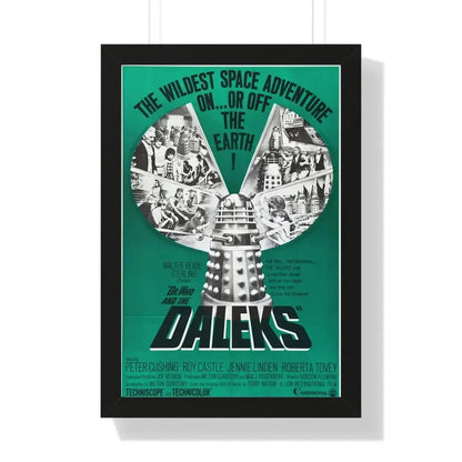 DR. WHO & THE DALEKS (2) 1965 - Framed Movie Poster 16″ x 24″ Black - The Sticker Space