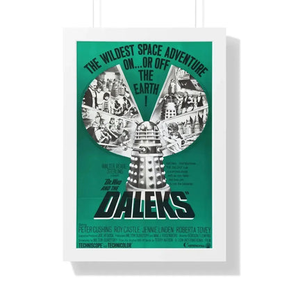 DR. WHO & THE DALEKS (2) 1965 - Framed Movie Poster 16″ x 24″ White - The Sticker Space