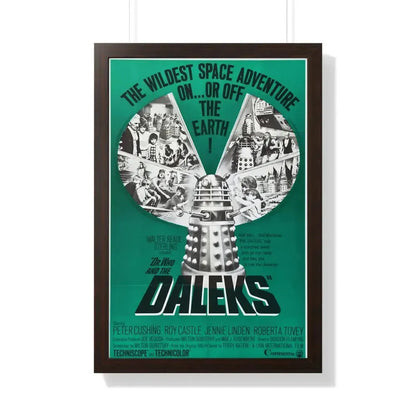 DR. WHO & THE DALEKS (2) 1965 - Framed Movie Poster 20" x 30" Walnut - The Sticker Space