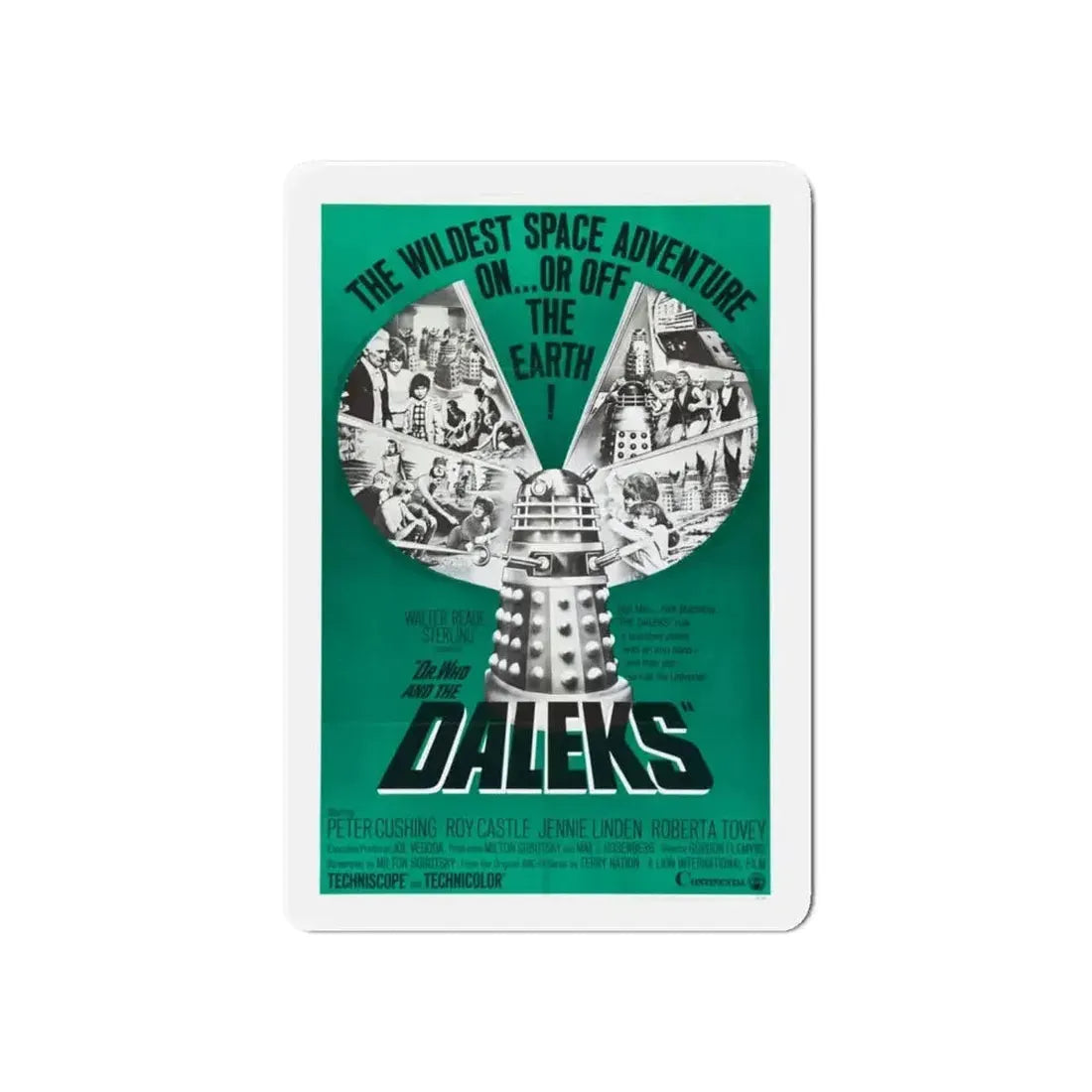DR. WHO & THE DALEKS (2) 1965 Movie Poster - Refrigerator Magnet - The Sticker Space