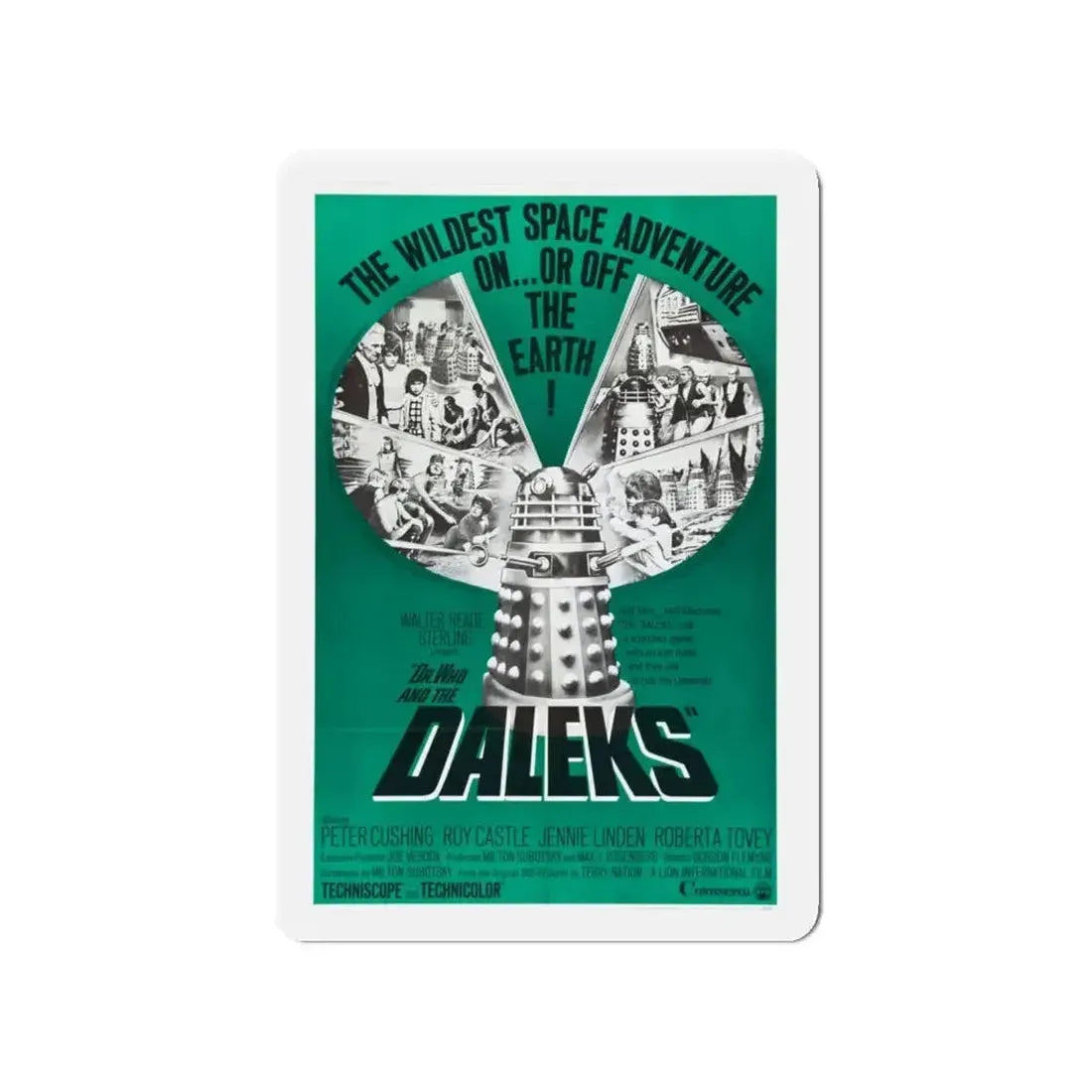 DR. WHO & THE DALEKS (2) 1965 Movie Poster - Refrigerator Magnet - The Sticker Space