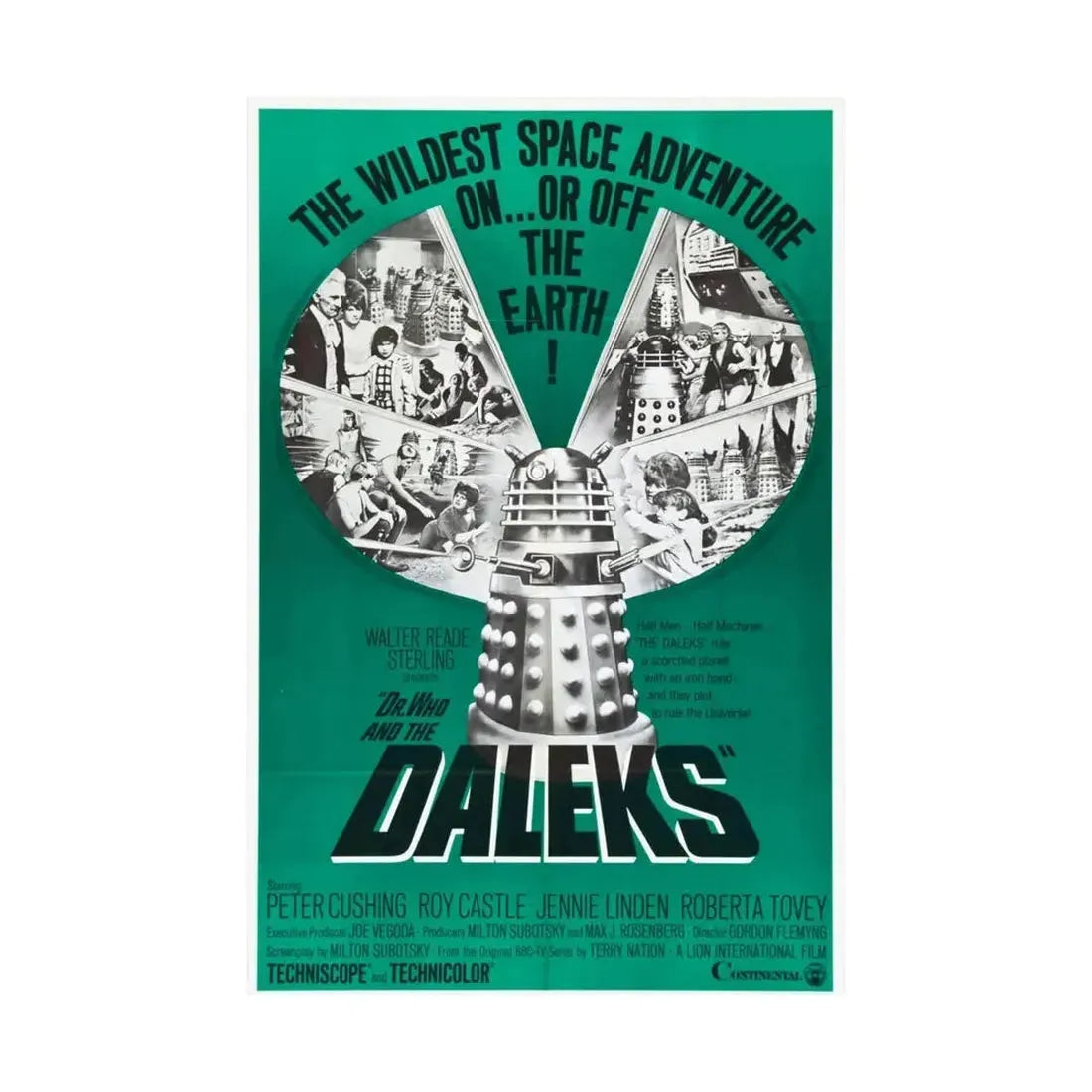 DR. WHO & THE DALEKS (2) 1965 - Paper Movie Poster - The Sticker Space
