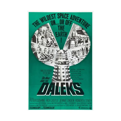 DR. WHO & THE DALEKS (2) 1965 - Paper Movie Poster - The Sticker Space