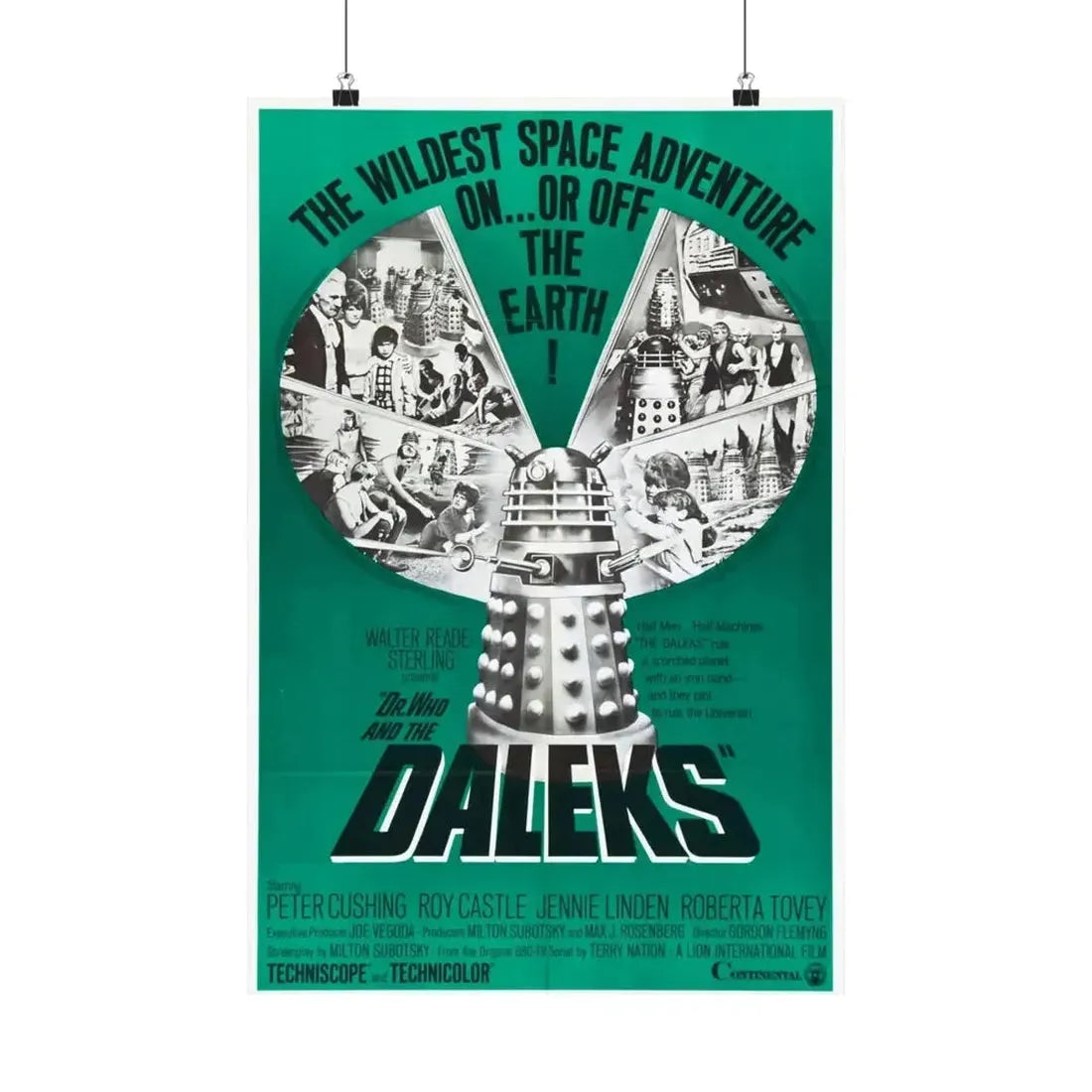DR. WHO & THE DALEKS (2) 1965 - Paper Movie Poster - The Sticker Space