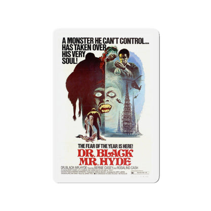 DR. BLACK MR. HYDE 1976 Movie Poster - Die-Cut Magnet-3" x 3"-The Sticker Space