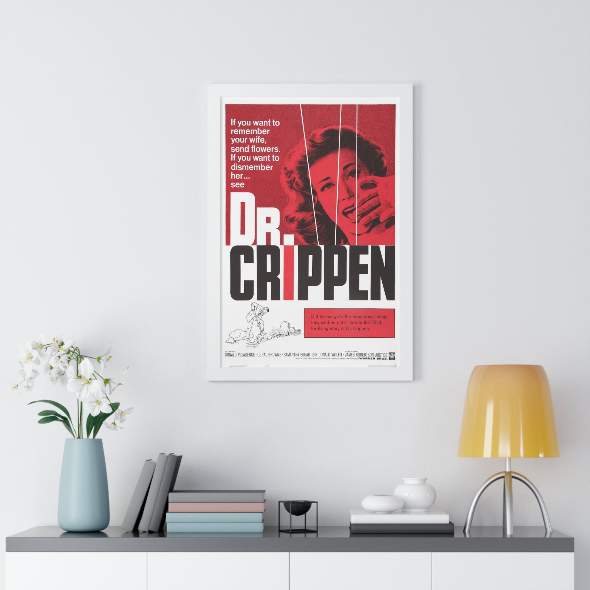 DR. CRIPPEN 1962 - Framed Movie Poster-The Sticker Space