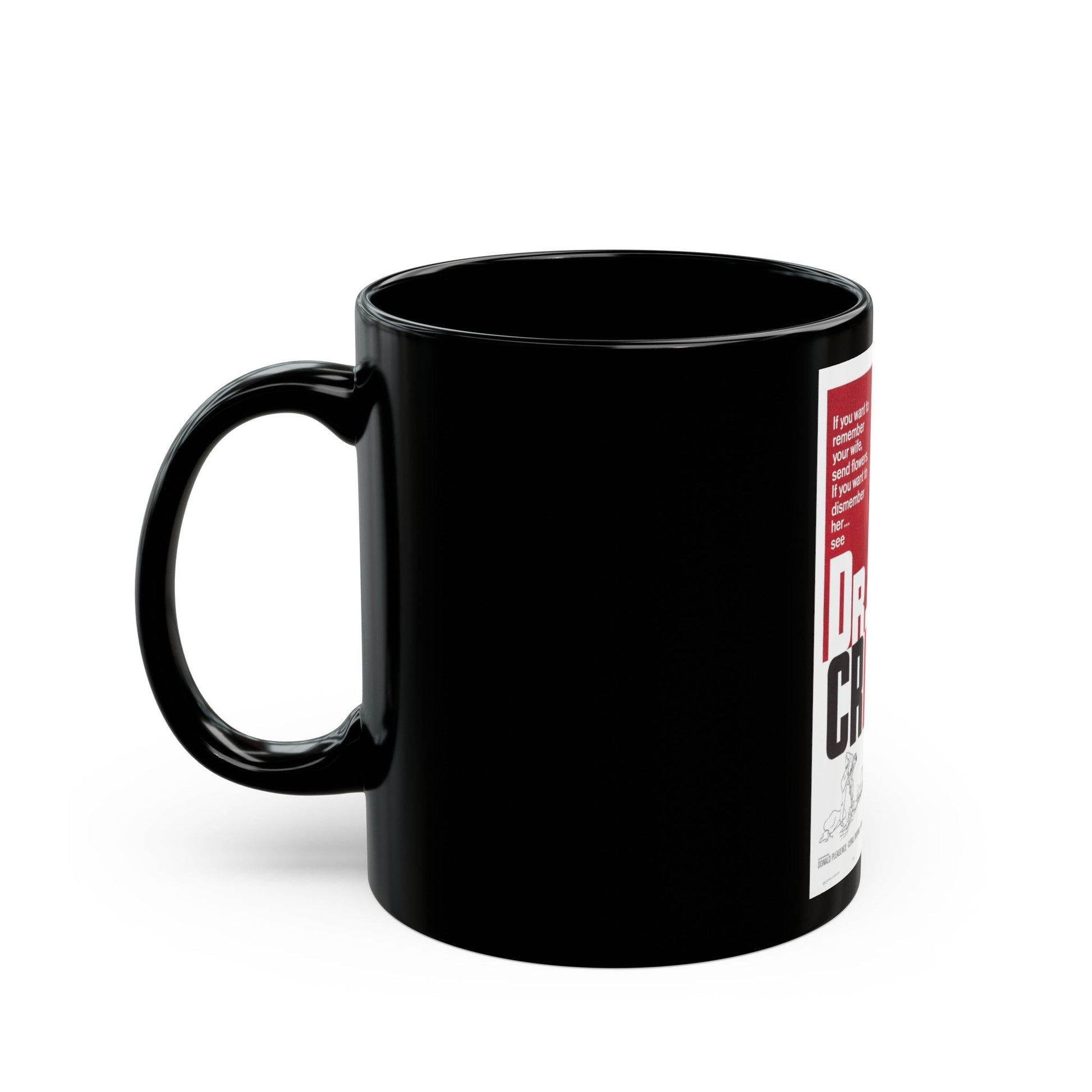 DR. CRIPPEN 1962 Movie Poster - Black Coffee Mug-The Sticker Space