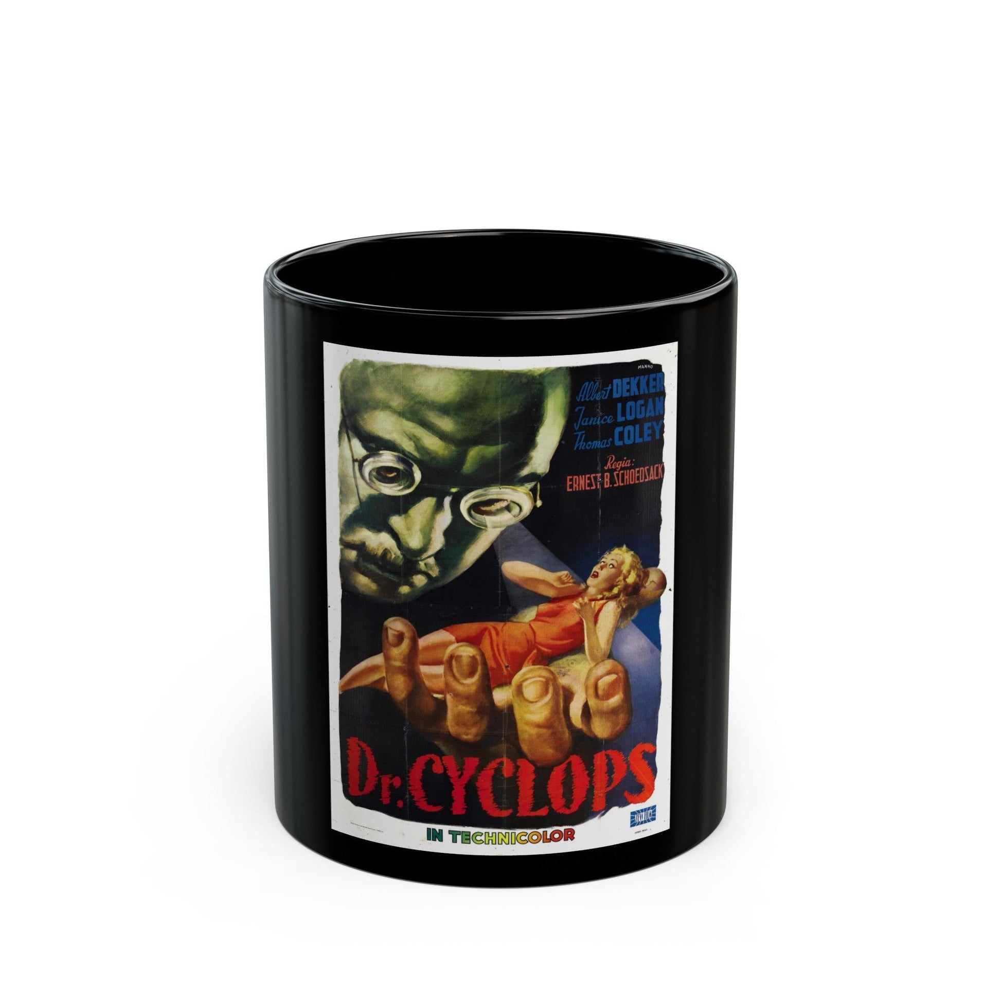 DR. CYCLOPS 1940 Movie Poster - Black Coffee Mug-11oz-The Sticker Space