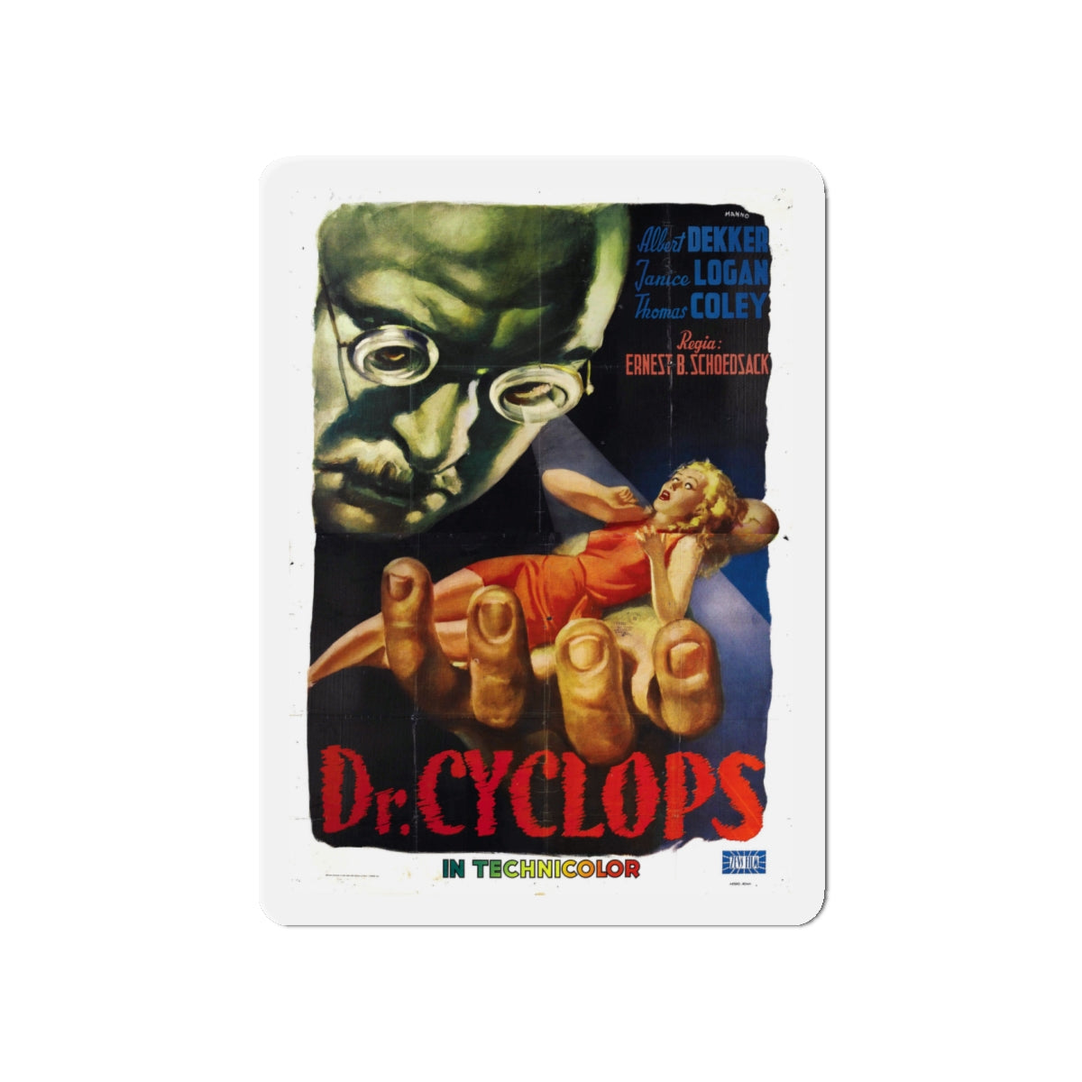 DR. CYCLOPS 1940 Movie Poster - Die-Cut Magnet-5" x 5"-The Sticker Space