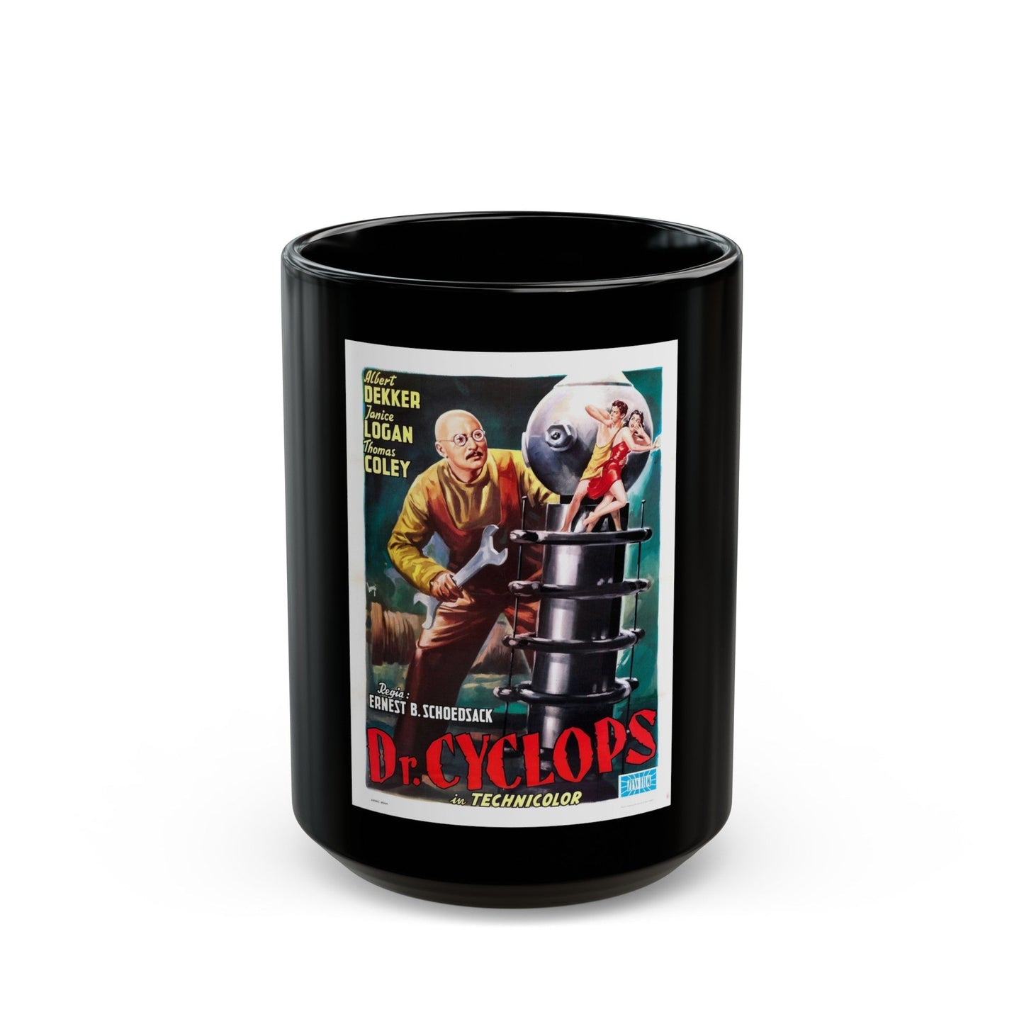 DR. CYCLOPS (SPANISH) 1940 Movie Poster - Black Coffee Mug-15oz-The Sticker Space