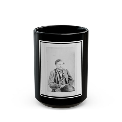 Dr. Felix Blazer, First Assistant Surgeon In The 32nd Indiana Regiment, Half-Length Portrait, Seated, Facing Front (U.S. Civil War) Black Coffee Mug