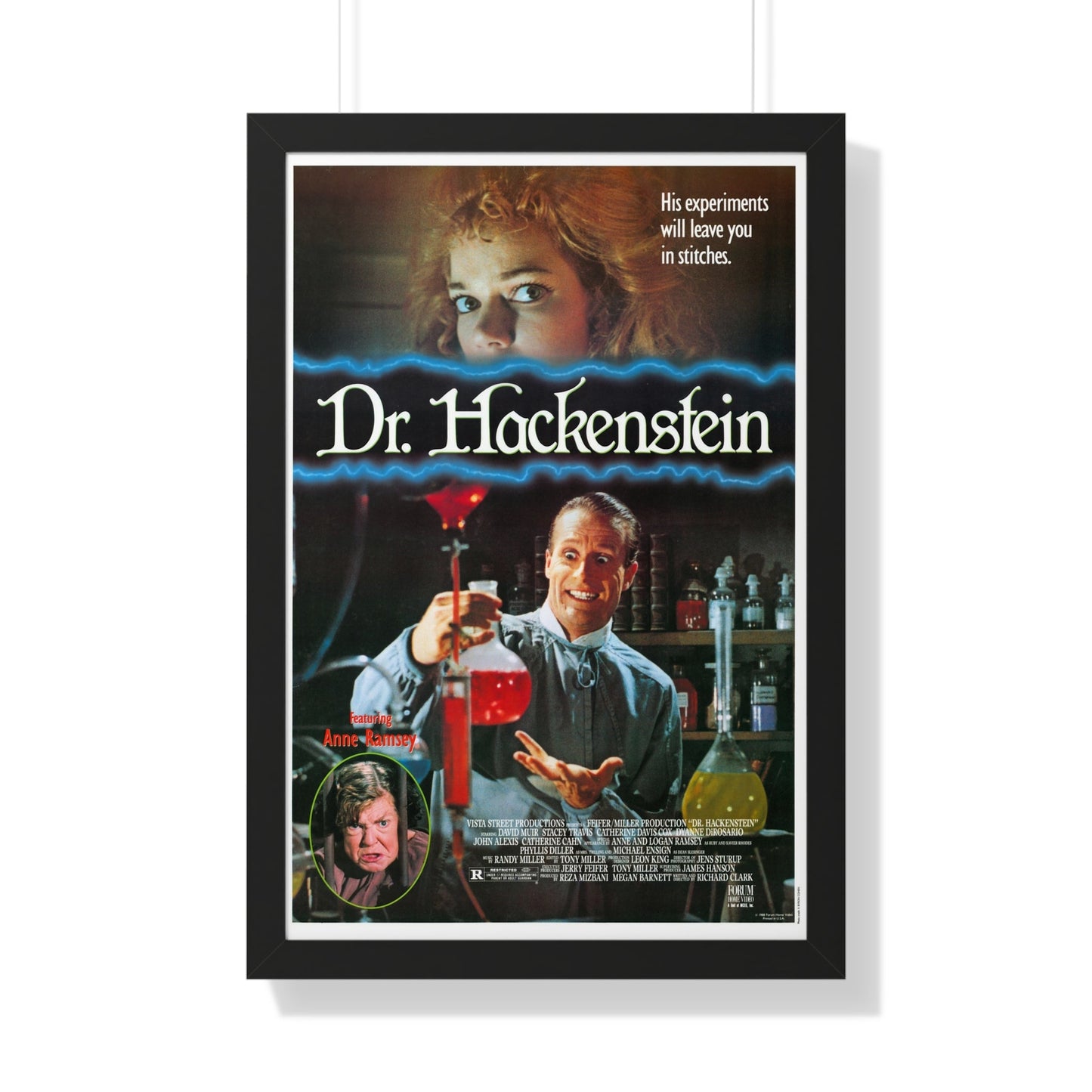 DR. HACKENSTEIN 1988 - Framed Movie Poster-20" x 30"-The Sticker Space