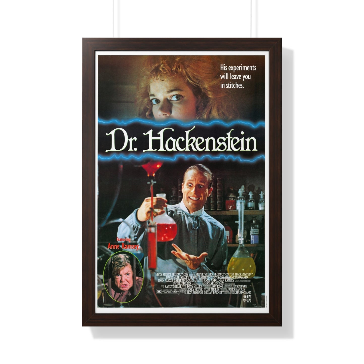 DR. HACKENSTEIN 1988 - Framed Movie Poster-20" x 30"-The Sticker Space