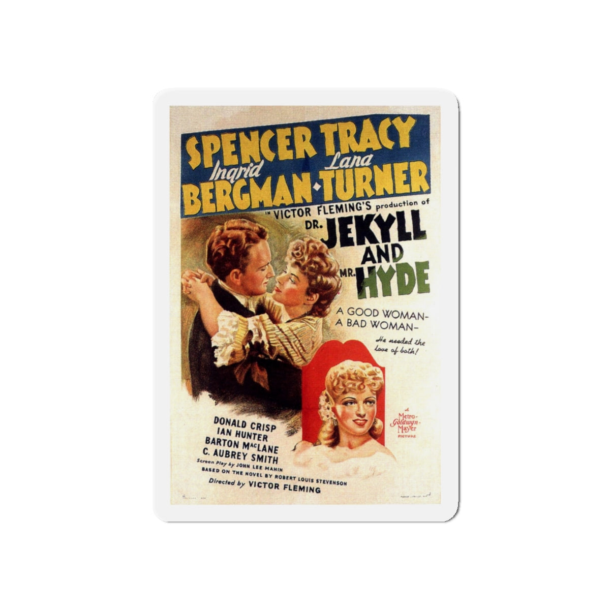 DR. JEKYLL AND MR. HYDE 1941 Movie Poster - Die-Cut Magnet-5" x 5"-The Sticker Space