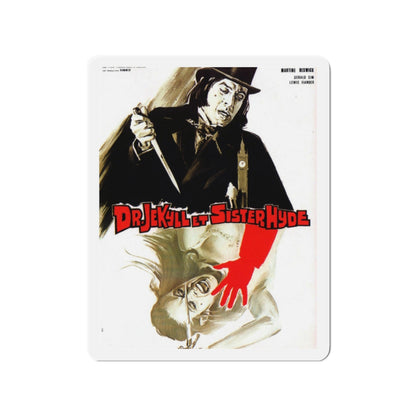 DR. JEKYLL AND SISTER HYDE (FRENCH) 1971 Movie Poster - Die-Cut Magnet-2" x 2"-The Sticker Space