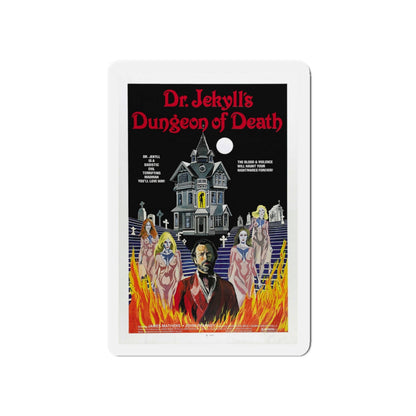 DR. JEKYLL'S DUNGEON OF DEATH 1979 Movie Poster - Die-Cut Magnet-5" x 5"-The Sticker Space