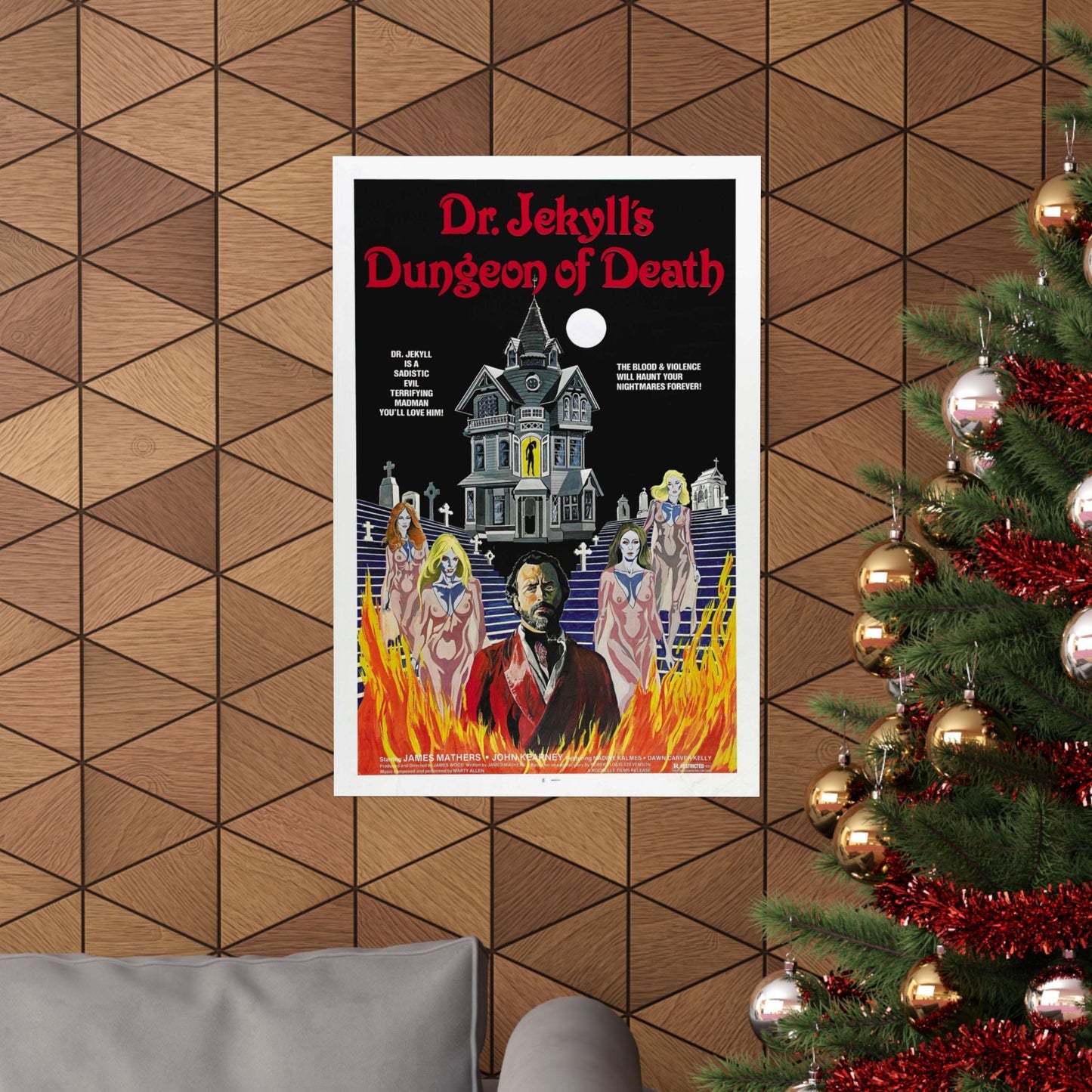 DR. JEKYLL'S DUNGEON OF DEATH 1979 - Paper Movie Poster-The Sticker Space