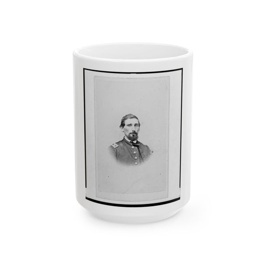 Dr. John M. Gray, Surgeon For The 39th Indiana Regiment,  Head-And-Shoulders Portrait, Facing Front (U.S. Civil War) White Coffee Mug