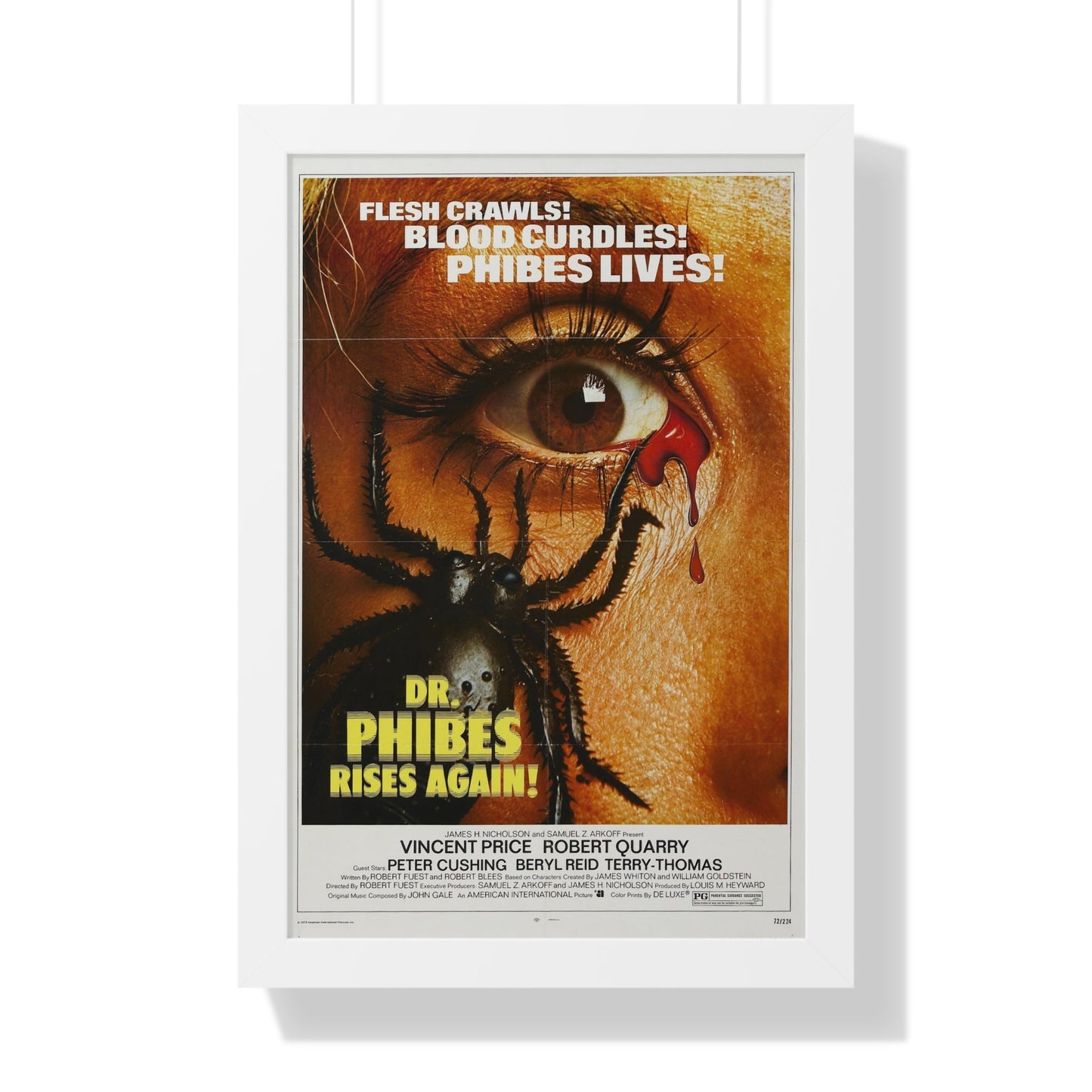 DR. PHIBES RISES AGAIN! 1972 - Framed Movie Poster-16″ x 24″-The Sticker Space