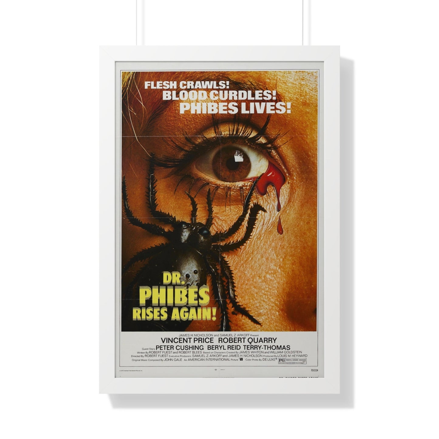 DR. PHIBES RISES AGAIN! 1972 - Framed Movie Poster-20" x 30"-The Sticker Space