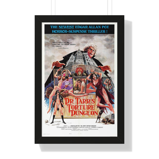 DR. TARR'S TORTURE DUNGEON 1973 - Framed Movie Poster-16″ x 24″-The Sticker Space