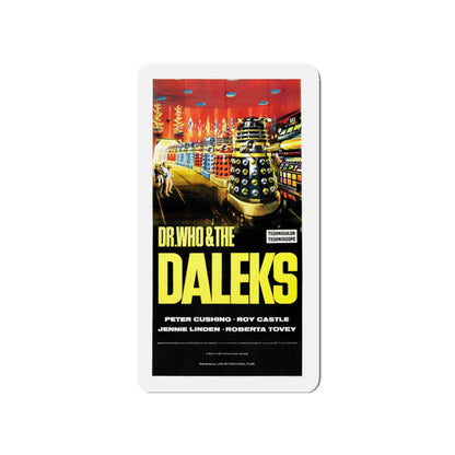 DR. WHO & THE DALEKS 1965 Movie Poster - Die-Cut Magnet-4" x 4"-The Sticker Space