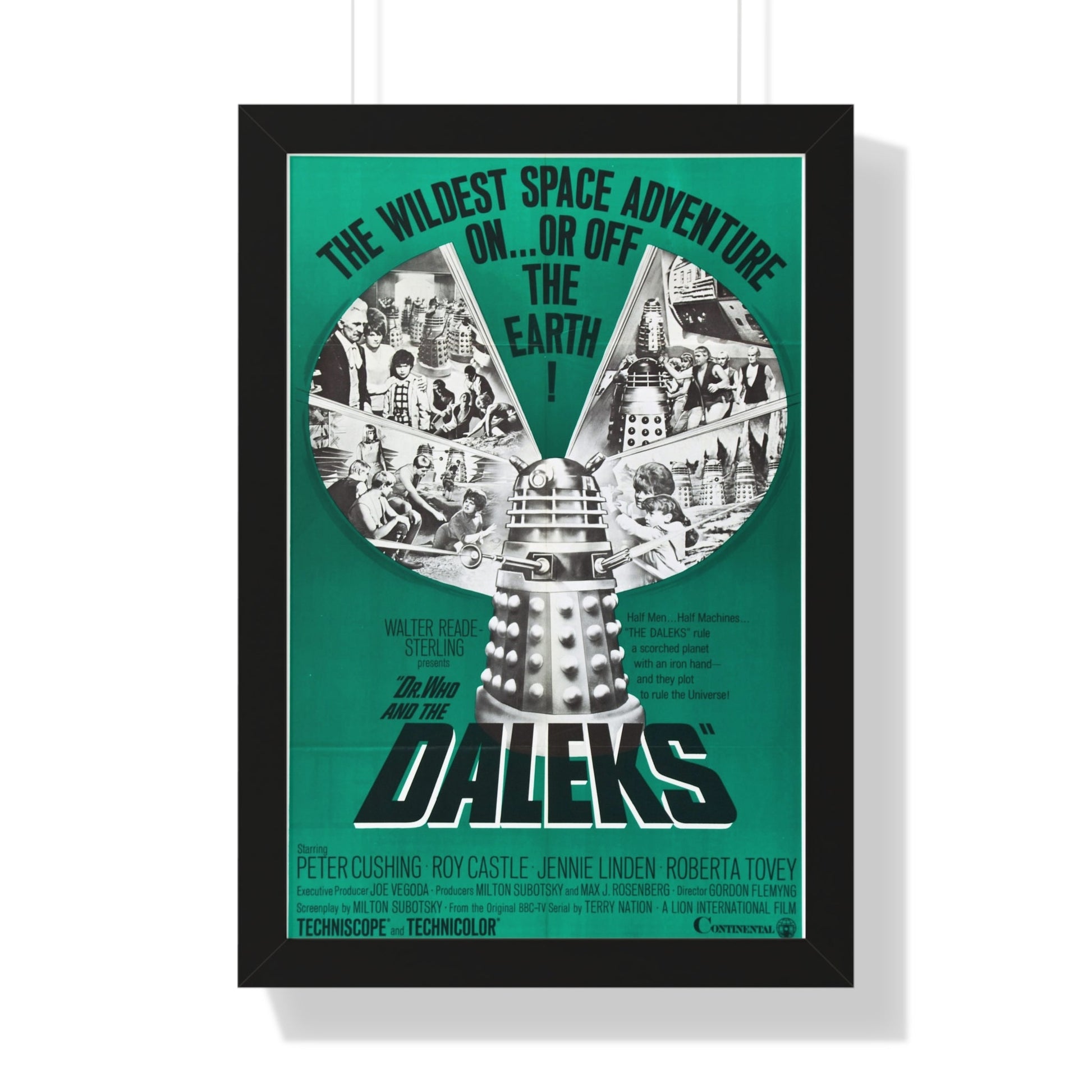 DR. WHO & THE DALEKS (2) 1965 - Framed Movie Poster-16″ x 24″-The Sticker Space