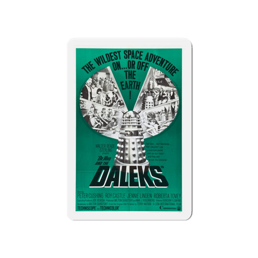 DR. WHO & THE DALEKS (2) 1965 Movie Poster - Die-Cut Magnet-6 × 6"-The Sticker Space