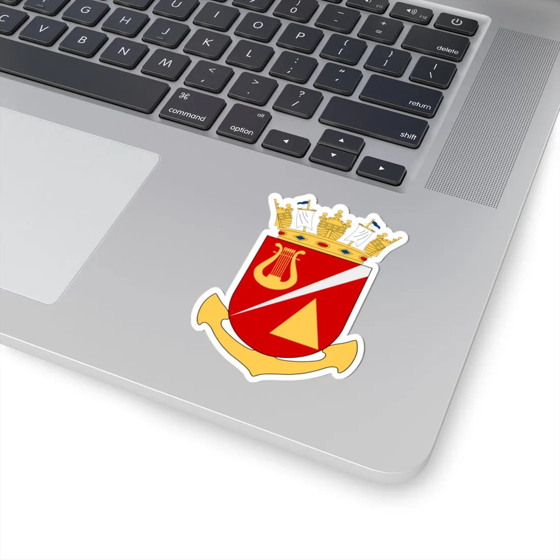 Drabbningsdivisionen vapen (Sweden) (Coat of Arms) STICKER Vinyl Kiss-Cut Decal - The Sticker Space