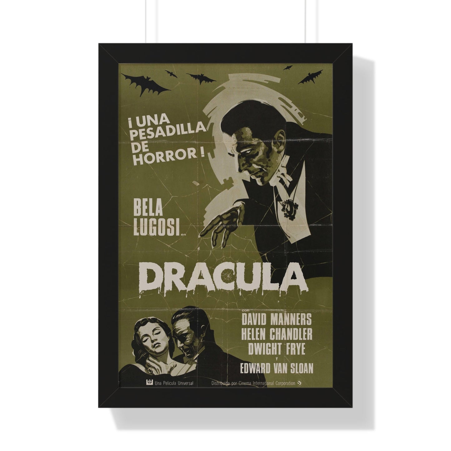 DRACULA 1931 - Framed Movie Poster-16″ x 24″-The Sticker Space