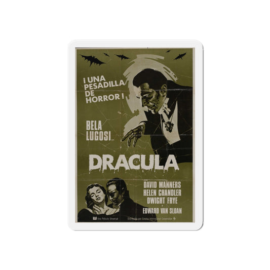 DRACULA 1931 Movie Poster - Die-Cut Magnet-6 × 6"-The Sticker Space