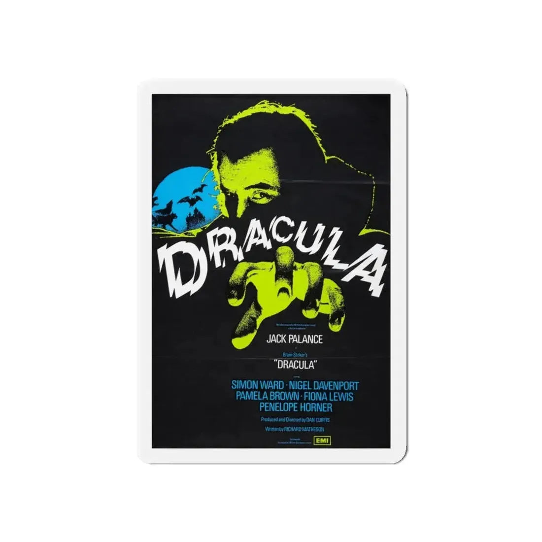 DRACULA 1973 Movie Poster - Refrigerator Magnet 5 Inch - The Sticker Space