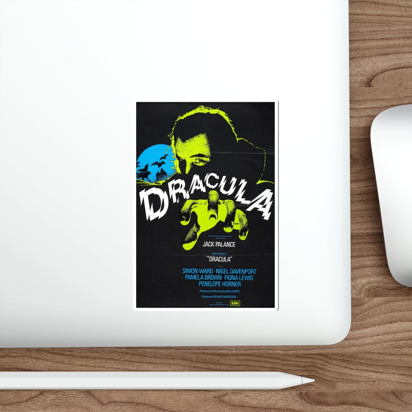 DRACULA 1973 Movie Poster STICKER Vinyl Die-Cut Decal-The Sticker Space