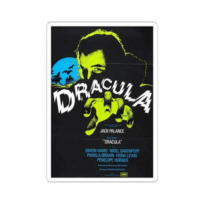 DRACULA 1973 Movie Poster - STICKER Vinyl Kiss-Cut Decal 3 Inch White - The Sticker Space