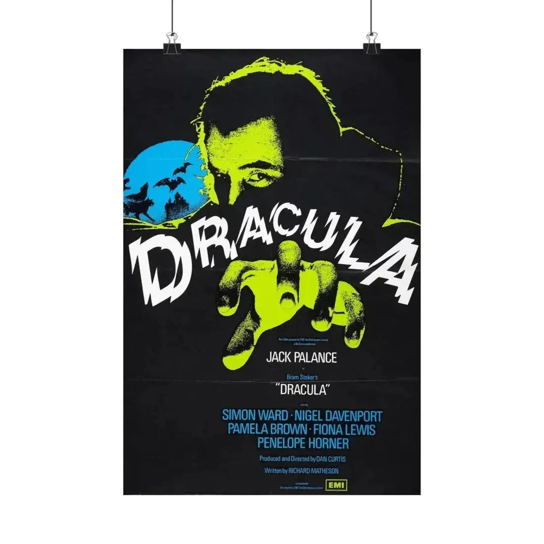 DRACULA 1973 - Paper Movie Poster 12″ x 18″ Matte - The Sticker Space