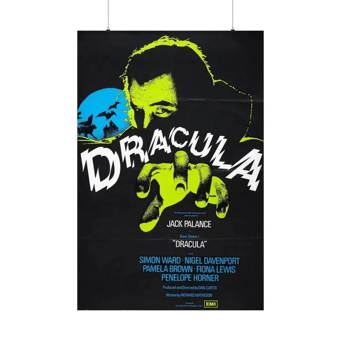 DRACULA 1973 - Paper Movie Poster 36" x 54" Matte - The Sticker Space