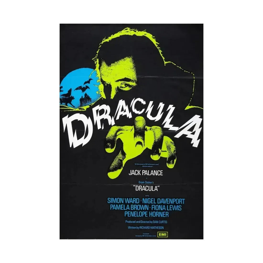 DRACULA 1973 - Paper Movie Poster - The Sticker Space