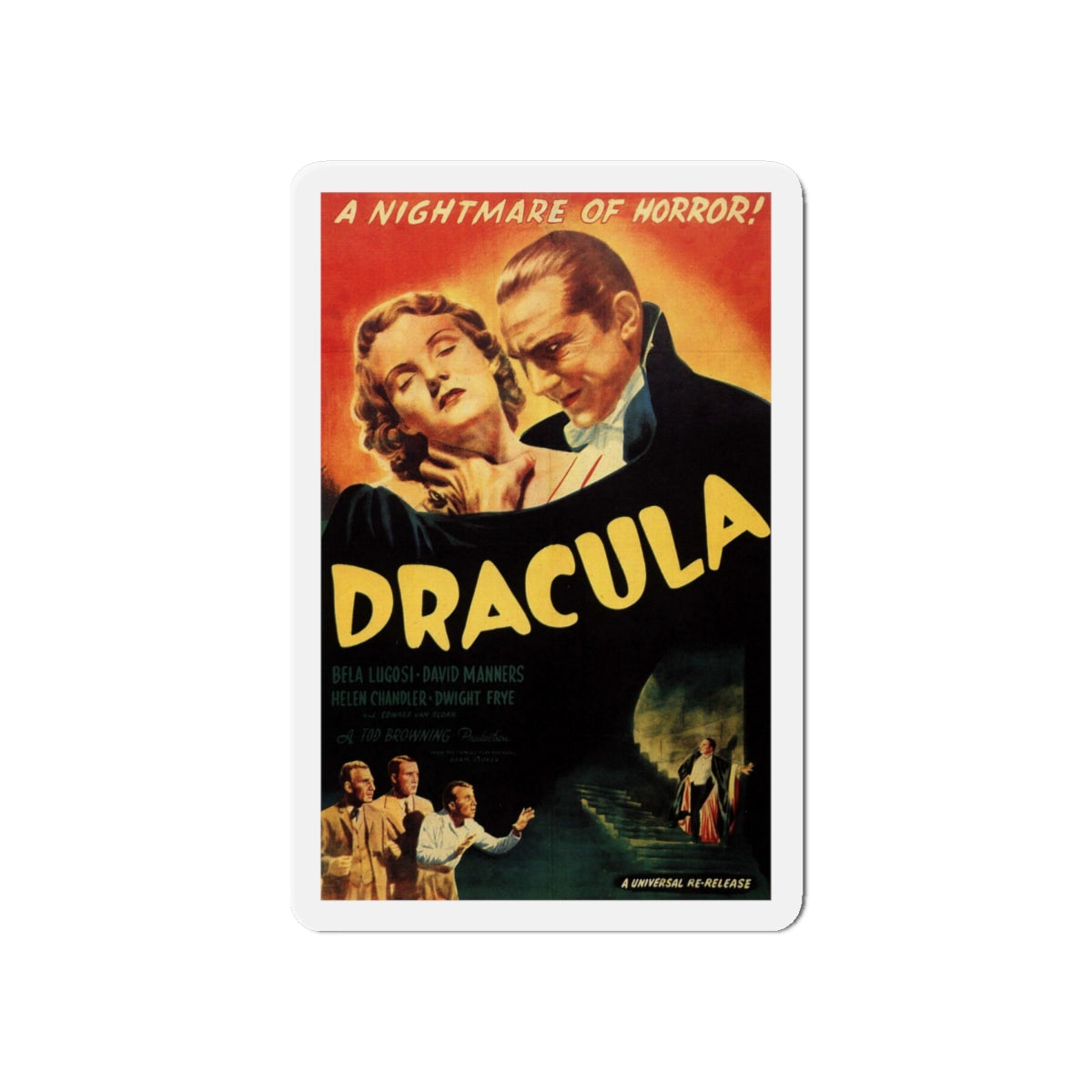 DRACULA (3) 1931 Movie Poster - Die-Cut Magnet-6 × 6"-The Sticker Space