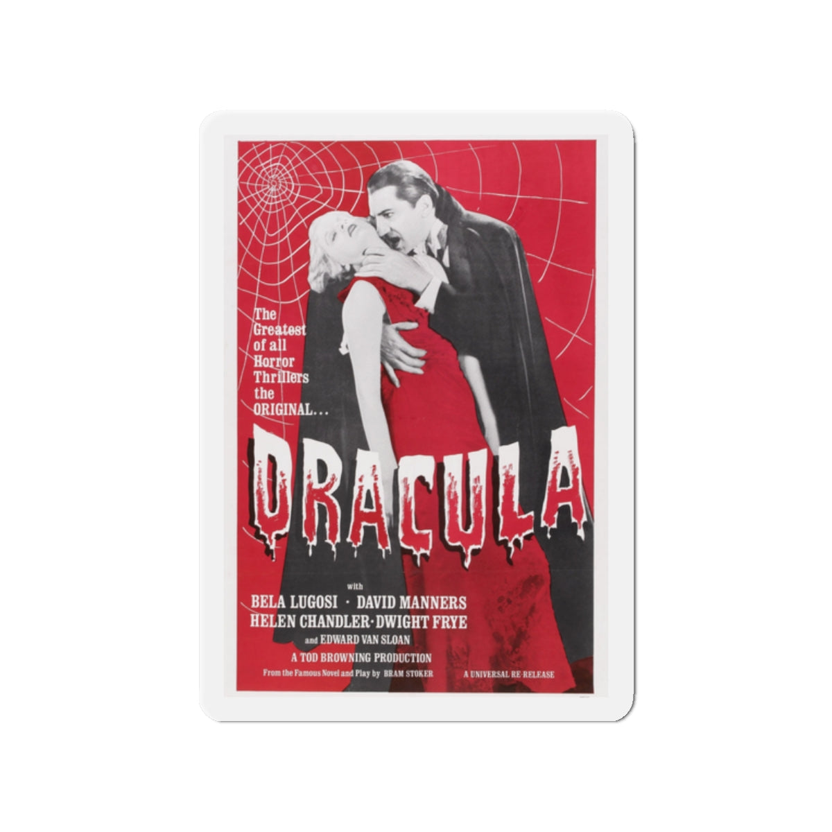 DRACULA (4) 1931 Movie Poster - Die-Cut Magnet-2" x 2"-The Sticker Space