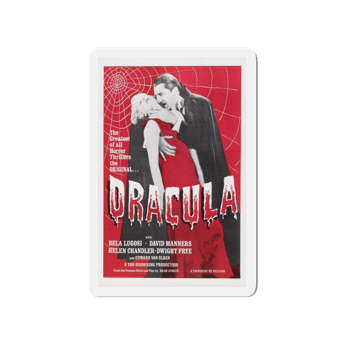 DRACULA (4) 1931 Movie Poster - Die-Cut Magnet-4" x 4"-The Sticker Space